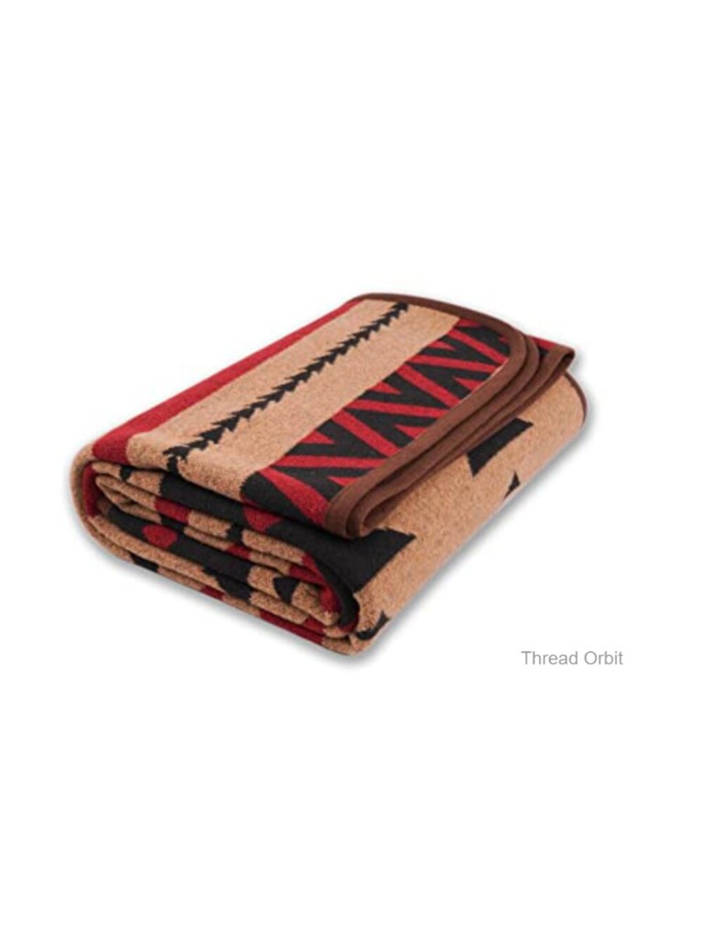 Merino Wool Blend Throw Blanket Warm Camping Outdoor 87x63
